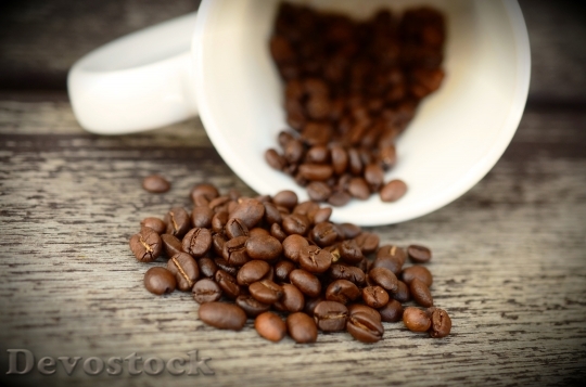 Devostock Coffee Beans Cup Beans