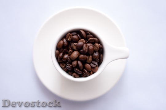 Devostock Coffee Beans Cup Plate