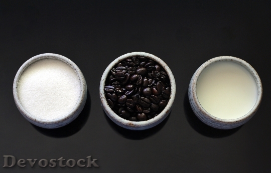 Devostock Coffee Beans Latte Ingredients