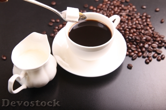 Devostock Coffee Coffee Beans Afternoon