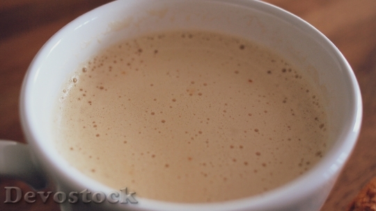 Devostock Coffee Cup Foam Bubbles