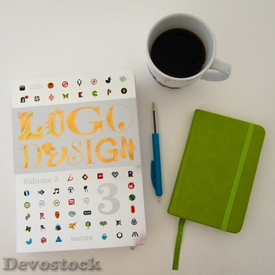 Devostock Coffee Design Logo Notebook