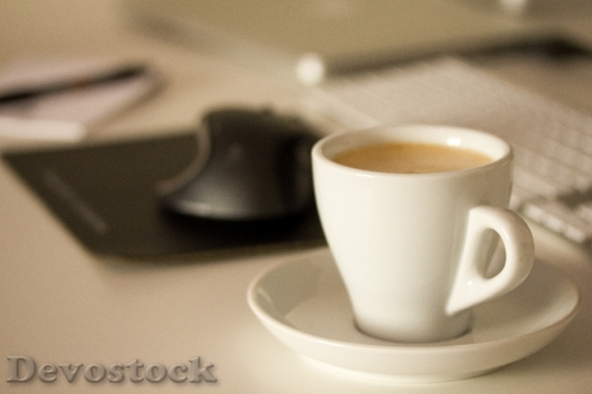 Devostock Coffee Desktop Keyboard Coffee