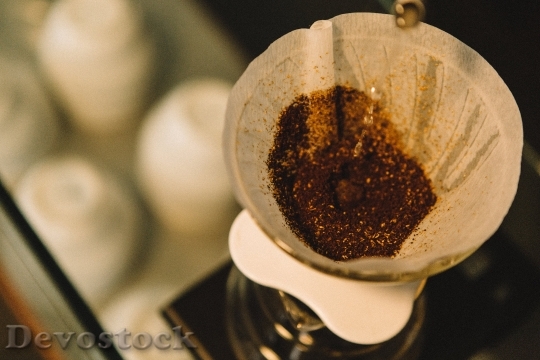 Devostock Coffee Grinds Filter Cafe