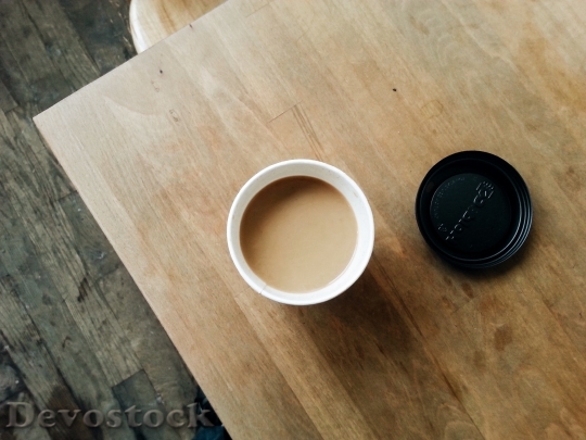Devostock Coffee In Cup With