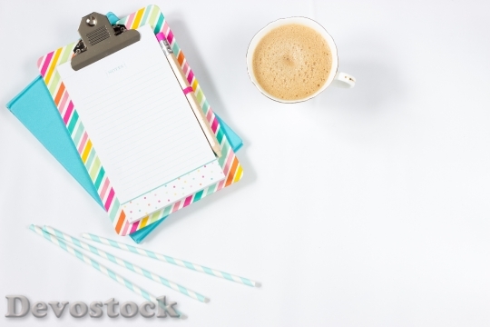 Devostock Coffee Notebook Work Desk