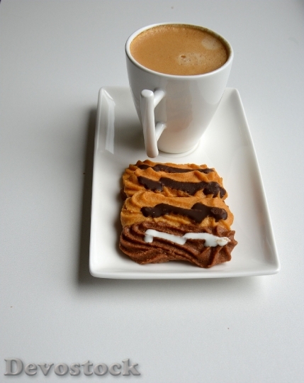 Devostock Coffee Pastry Snacks Foods