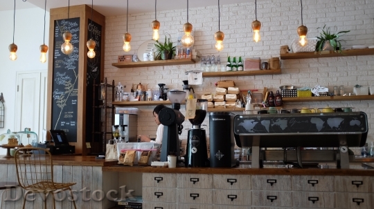 Devostock Coffee Shop Barista Cafe