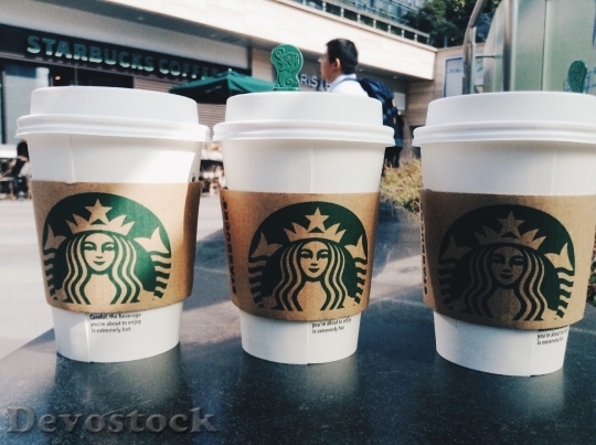 Devostock Coffee Shop Starbucks Coffee