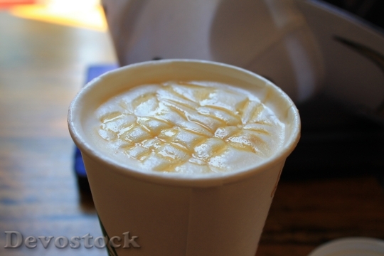 Devostock Coffee Starbucks Caramel Cream