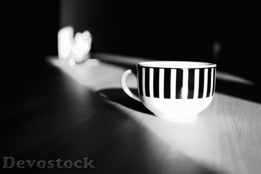 Devostock Coffee Tea Teacup Evening