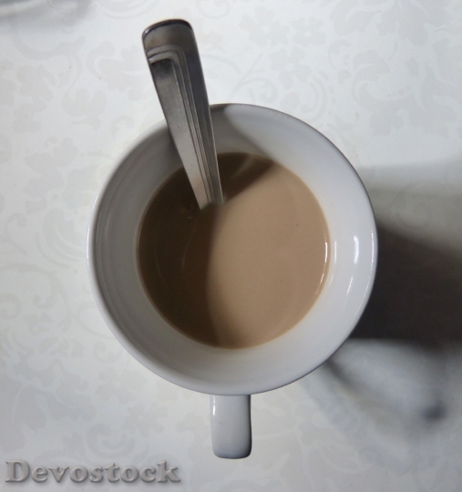 Devostock Coffee With Milk Cut