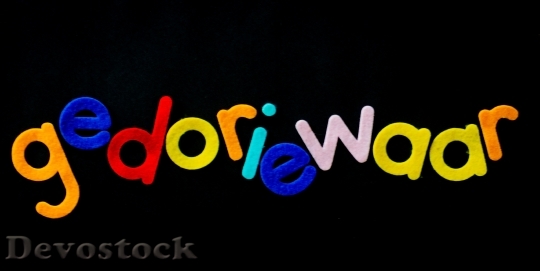Devostock Colorful Colors Letters 133968 4K