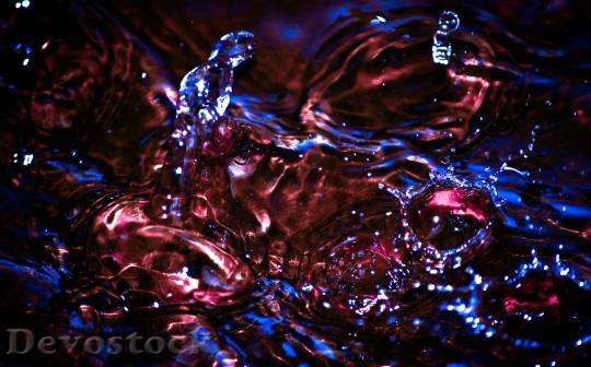 Devostock Colors Abstract Water Splash