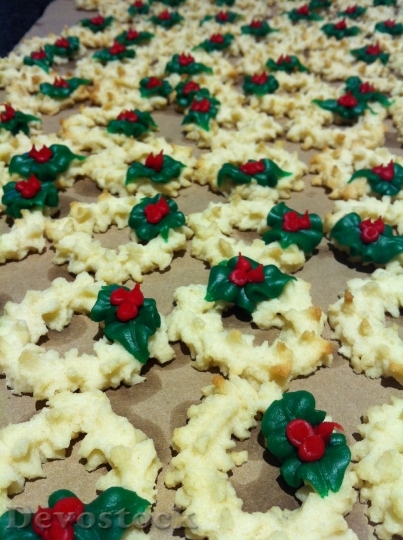 Devostock Cookies Christmas Sweets Dessert