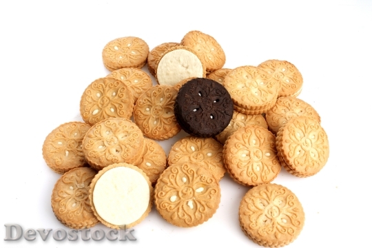 Devostock Cookies Confectionery Snack Biscuit