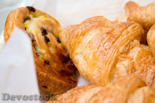 Devostock Croissant Pastry Baking Food