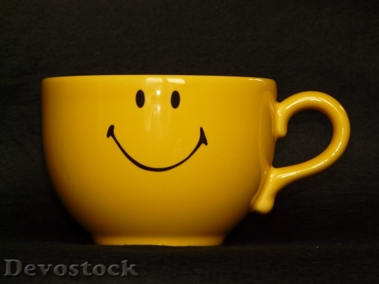 Devostock Cup Coffee Cup Smiley