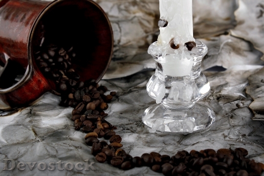 Devostock Cup Coffee Grain Retro