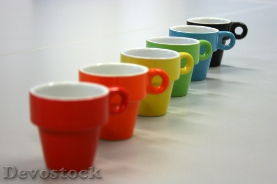 Devostock Cup Espresso Coffee Colorful