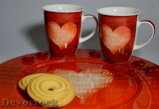 Devostock Cup Heart Romance Valentine 4
