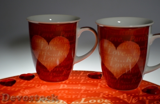 Devostock Cup Heart Romance Valentine 6