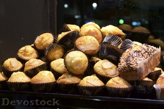 Devostock Cupcakes Muffins Cake Food