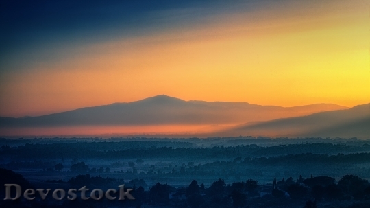 Devostock Dawn Landscape Mountains 11304