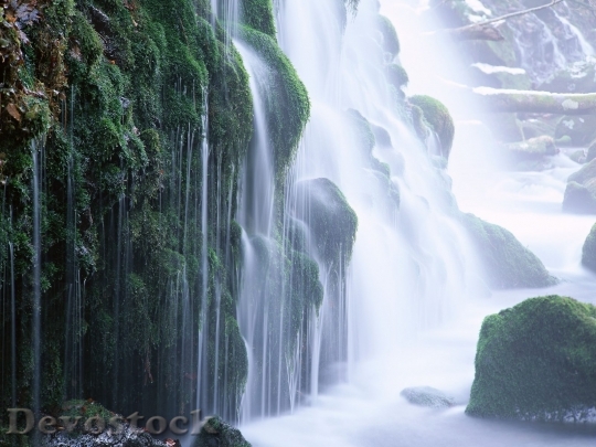 Devostock Deep Jungle Waterfall