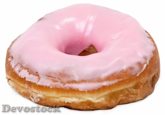 Devostock Donut Frosted Pink Icing