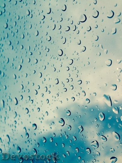 Devostock Drop Droplets Water Raining