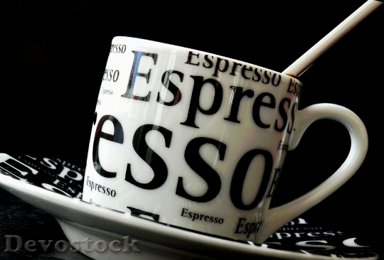 Devostock Drunk Espresso Espressotasse Coffee