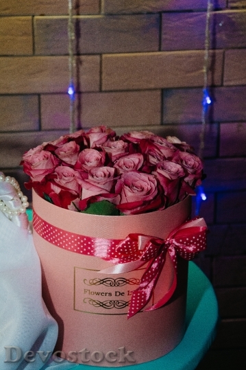Devostock Flowers Gift Roses 12340