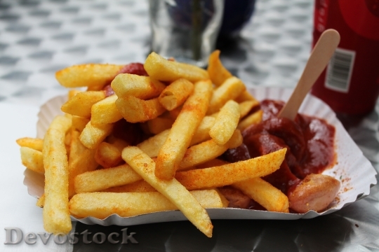 Devostock French Fries Fast Food
