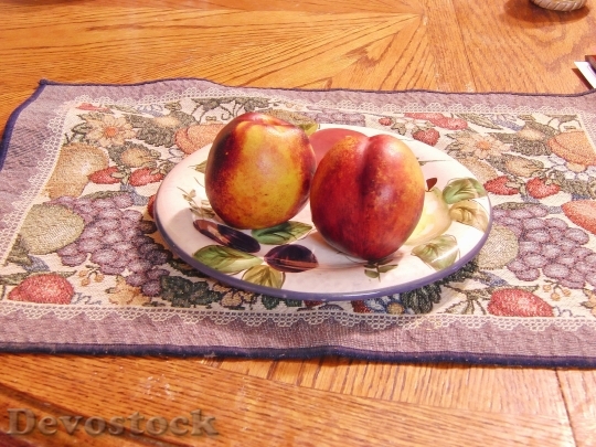 Devostock Fruit Plate Placemat Food