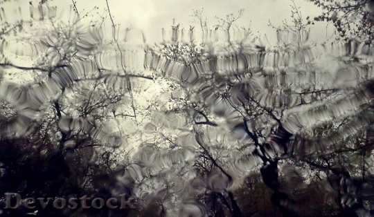 Devostock Glass Water Window Rain