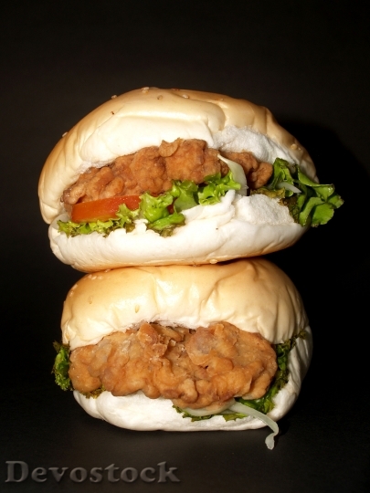 Devostock Hamburger Burger Bun Grilled 9