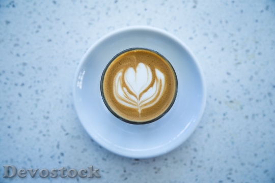 Devostock Heart Cappuccino Coffee Cup