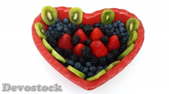 Devostock Heart Fruits