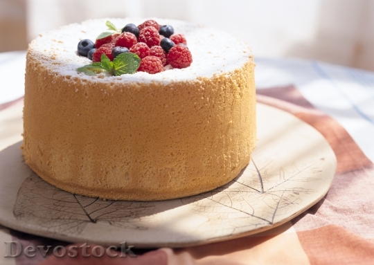 Devostock Homemade Sponge Cake Top