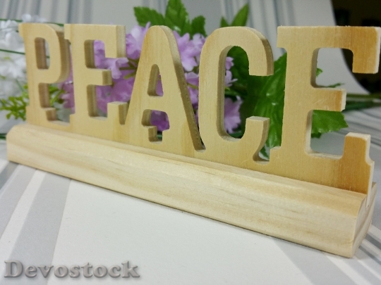 Devostock Hope Peace Decoration Flowers 0
