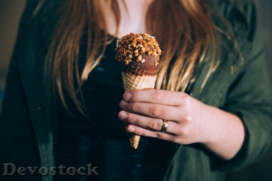 Devostock Ice Cream Cone Ice 4