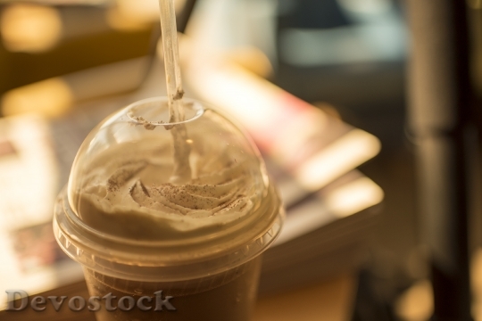 Devostock Iced Latte Iced Coffee