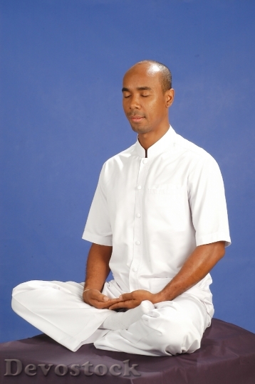 Devostock Inner Peace Man Buddhist