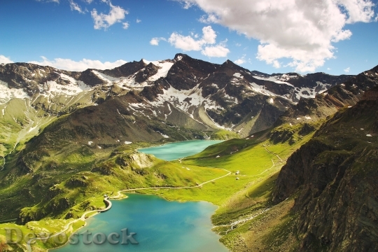 Devostock Italian Landscape Mountains Nature 4K
