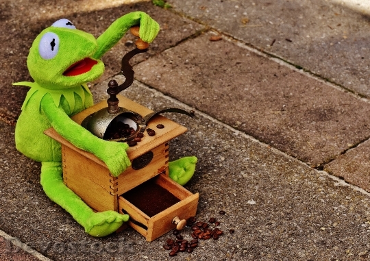 Devostock Kermit Frog Grinder Coffee