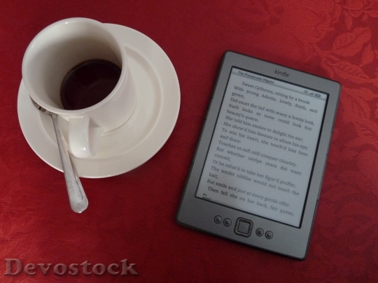 Devostock Kindle E Reader Coffee