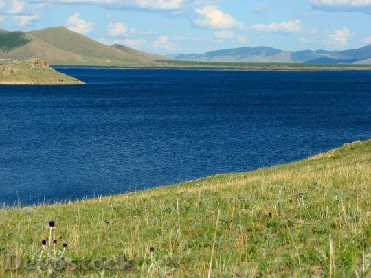 Devostock Lake Terchin Landscape Mountains
