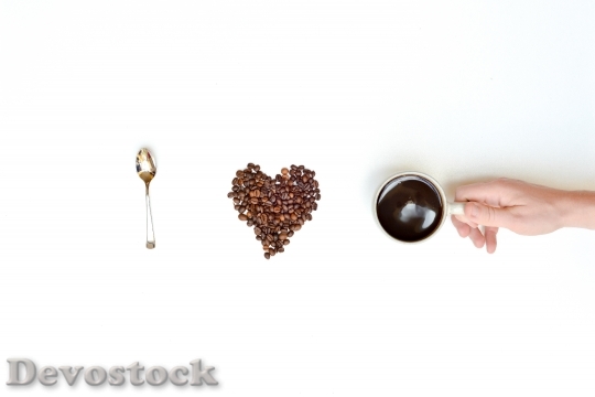 Devostock Love Beans Caffeine Coffee