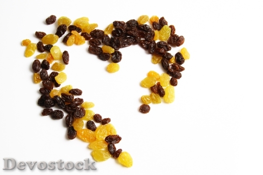 Devostock Love Raisins Food Sweet